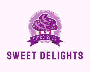 Colorful Muffin Emblem  logo design