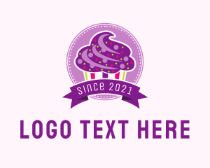 Confectionery - Colorful Muffin Emblem logo design