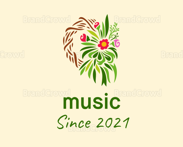 Colorful Flower Boutique Logo
