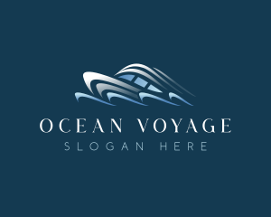 Yacht Boat Travel Voyage logo design