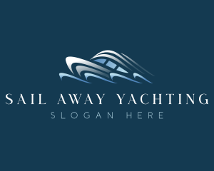 Yacht Boat Travel Voyage logo design