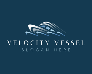 Speedboat - Yacht Boat Travel Voyage logo design