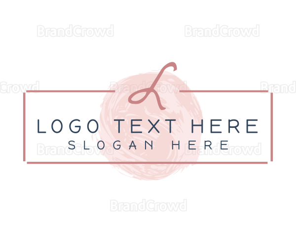 Brush Stroke Beauty Brand Logo