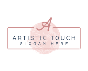 Brush Stroke Beauty Brand logo design