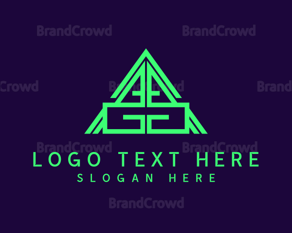 Triangle Pyramid Letter AG Logo