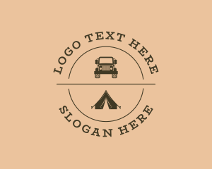 Truck - Camping Trip Destination logo design