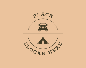 Tent - Camping Trip Destination logo design