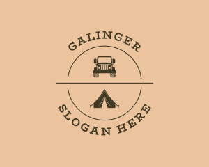 Truck - Camping Trip Destination logo design
