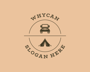 Truck - Camping Trip Destination logo design