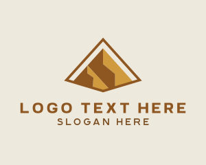 Temple - Pyramid Landmark Architect logo design