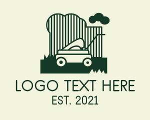 Eco - Lawn Landscape Mower logo design