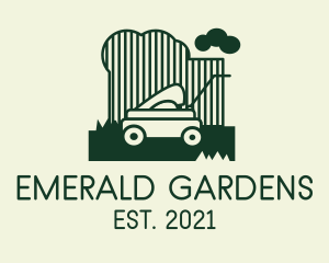 Lawn Landscape Mower logo design