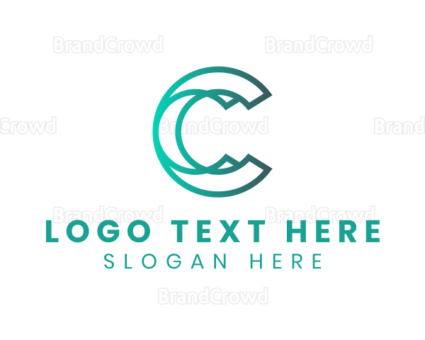 Modern Gradient Letter C Logo