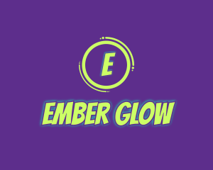 Glowing Comic Brand logo design