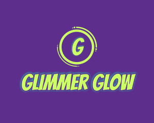 Glowing Comic Brand logo design