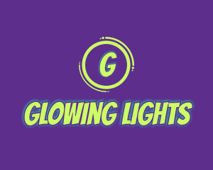 Glowing Comic Brand logo design