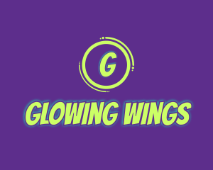 Glowing Comic Brand logo design