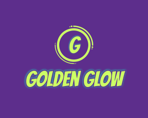 Glowing Comic Brand logo design