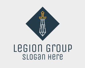 Legion - Sword Weapon Diamond logo design