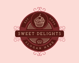 Cupcake Dessert Bakery logo design