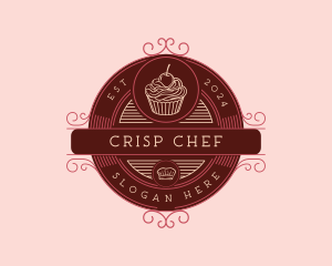 Cupcake Dessert Bakery logo design