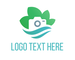 Green Camera - Eco Camera Nature Photography logo design