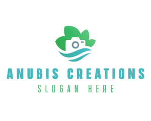 Eco Camera Nature Photography logo design