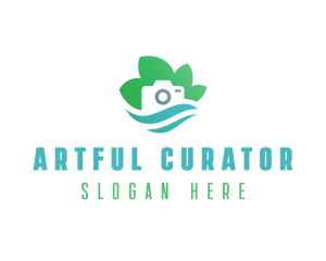 Eco Camera Nature Photography logo design