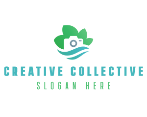 Eco Camera Nature Photography logo design