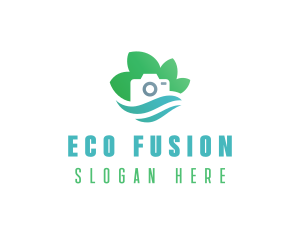 Eco Camera Nature Photography logo design