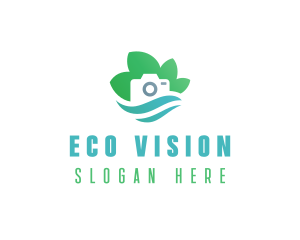 Eco Camera Nature Photography logo design