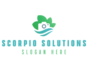 Eco Camera Nature Photography logo design