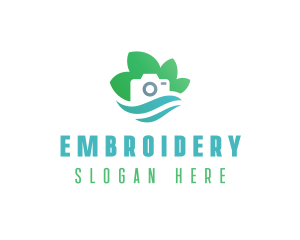 Eco Camera Nature Photography logo design