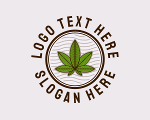 420 - Medicinal Hemp Plant logo design