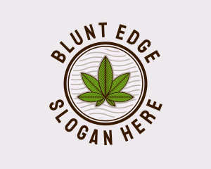 Blunt - Medicinal Hemp Plant logo design