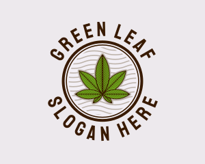 420 - Medicinal Hemp Plant logo design