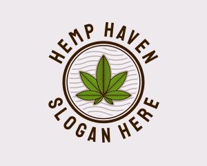 Medicinal Hemp Plant logo design