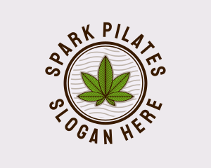 Herb - Medicinal Hemp Plant logo design