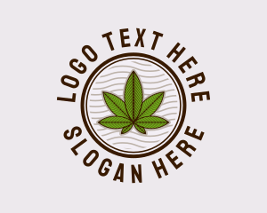 Medicinal Hemp Plant Logo