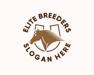 Stallion Horse Steed logo design