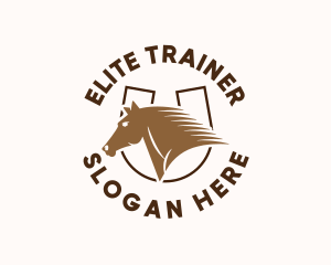 Stallion Horse Steed logo design