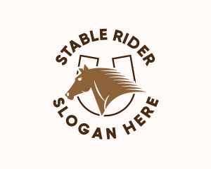 Horseman - Stallion Horse Steed logo design