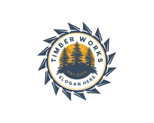 Logger - Forest Logger Sawmill logo design