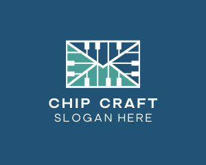 Chip - Circuit Email Technology logo design