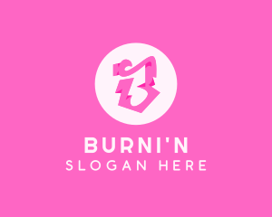 Pink Boutique Letter B logo design