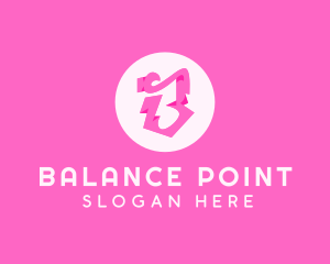 Pink Boutique Letter B logo design