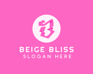 Pink Boutique Letter B logo design