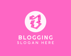 Pink Boutique Letter B logo design