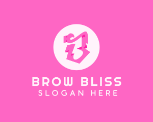 Pink Boutique Letter B logo design