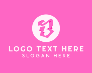 Boutique - Pink Boutique Letter B logo design